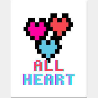 All Heart Retro Pixel! Posters and Art